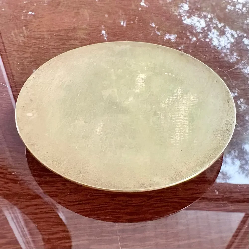 Vintage Brass Trivet or Potholder with Ball Feet – Made in India